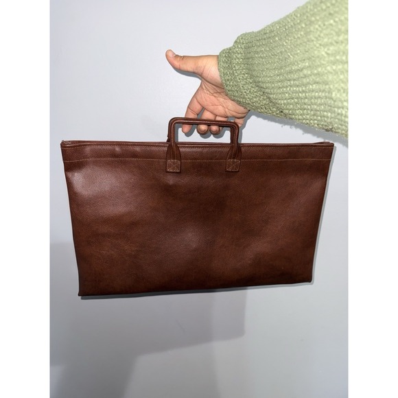 A. Rifkin Company Briefcase‎ Style Courier Bag Laptop Bag Brown Leather